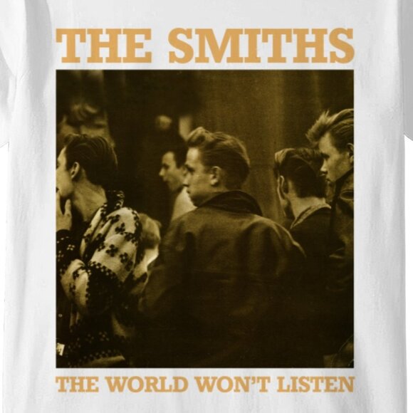 The Smiths Rock Band The World Wont Listen Album Graphic Music Fan T-Shirt 05 - Picture 2 of 5